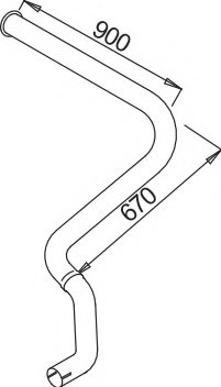 DINEX 52656 Exhaust Pipe